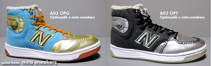 new balance A03 / Optimystik×mita sneakers