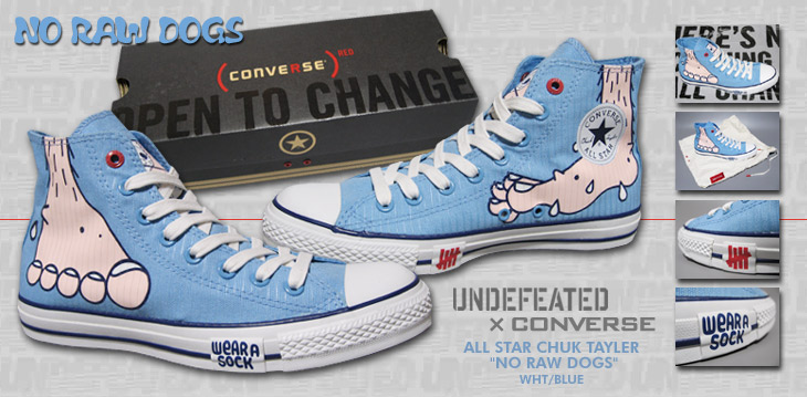 CONVERSE ALLSTAR CHUL TAYLER "NO RAW DOGS" / UNDEFEATED exclusive