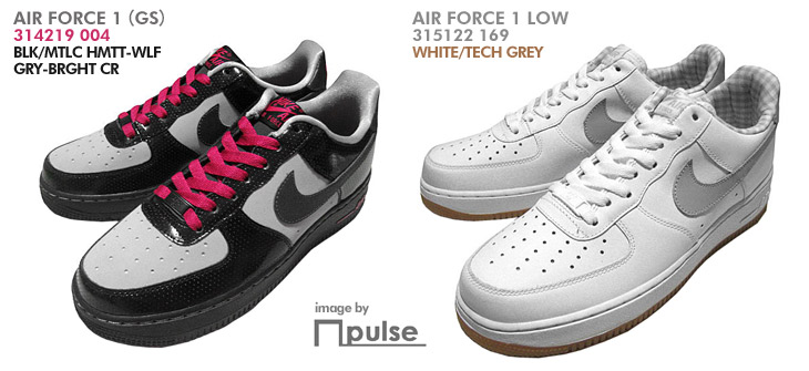 AIR FORCE 1 (GS)　004 カラー / AIR FORCE 1 LOW　169 カラー