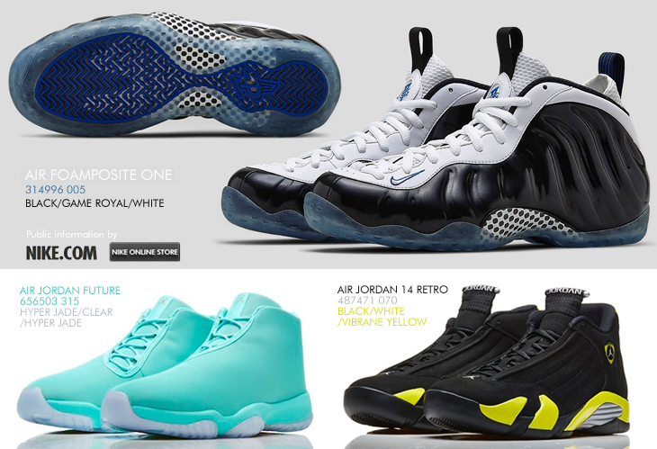 AIR FOAMPOSITE ONE （314996-005）& NIKE.COM Release Information